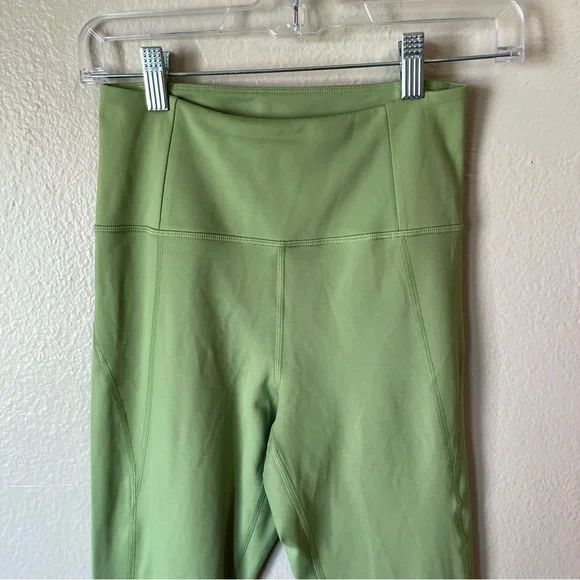 Girlfriend Collective #4007 Mantis Green High Rise Leggings - Picture 4 of 6